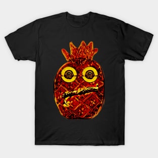 Ring-eyed pineapple in burnt orange T-Shirt